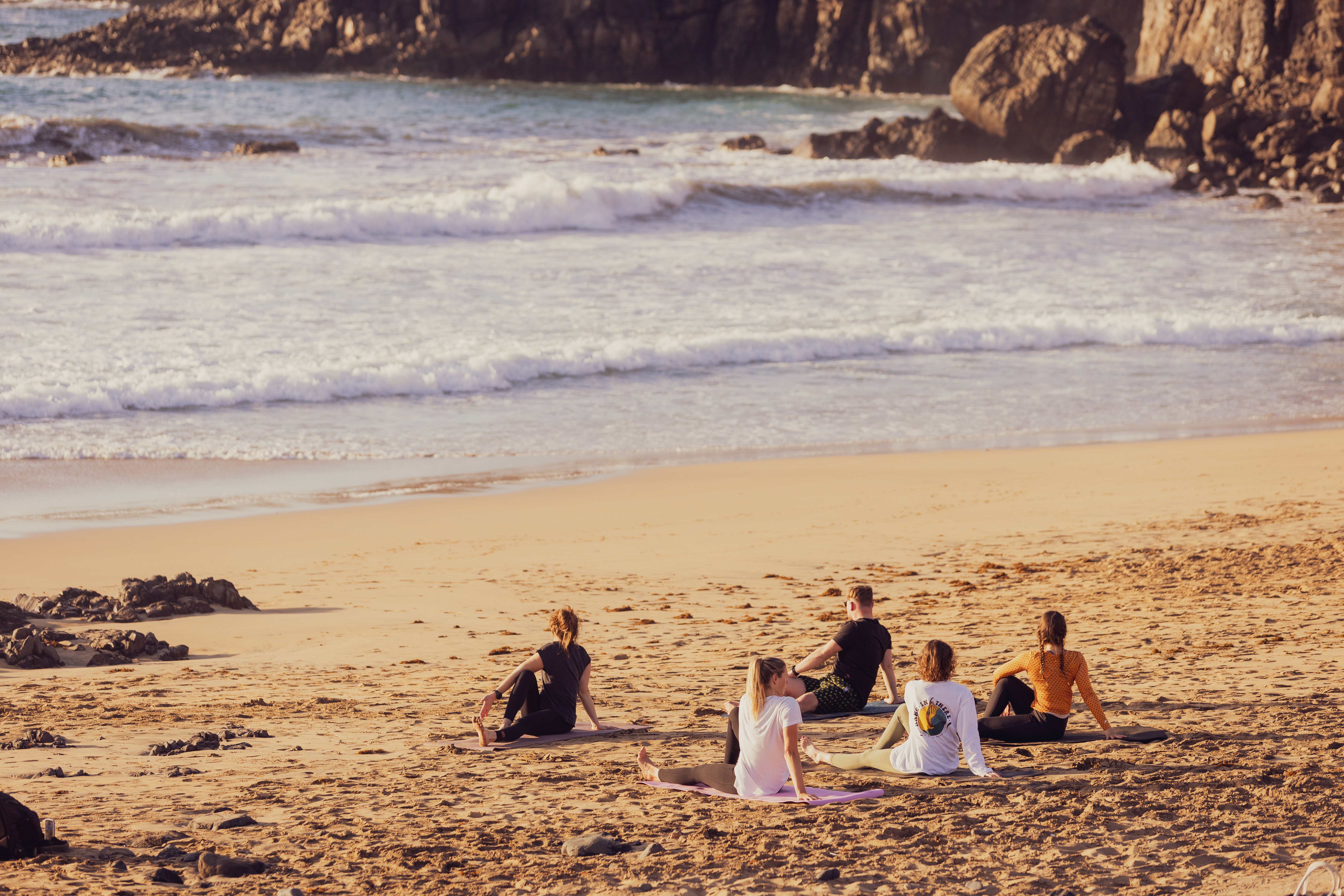 Yoga on the beach